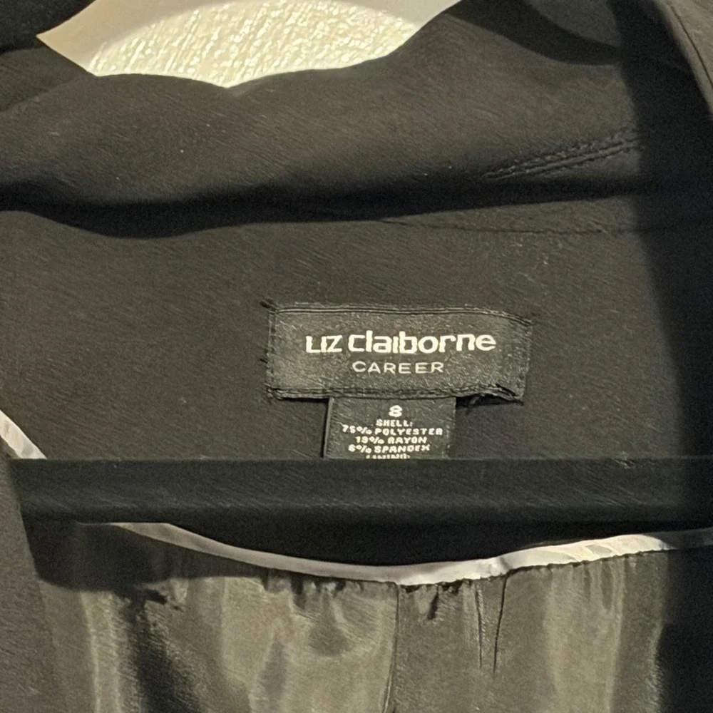 Liz Claiborne Blazer Black Size 8 Career Minimalist Work Office